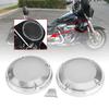 YDLMT 2 Pcs Chrome 6.5" Saddlebag Lid Speaker Mesh Grill Cover for Harley Road King Electra Glide FLHTK FLHTC FLTR FLHR 1983-2023 view 2