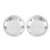 YDLMT 2 Pcs Chrome 6.5" Saddlebag Lid Speaker Mesh Grill Cover for Harley Road King Electra Glide FLHTK FLHTC FLTR FLHR 1983-2023 view 4
