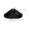 Luxshiny Mesh Strainer Stainless Steel Sink Kitchen Sink Corner Sponge Holder Strainer Basket Hanging Drain Rack Organizer for Scrubbers Soap Bar Bathroom Black Drying Rack view 2