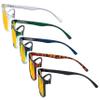 Eyekepper 5 Pack Blue Light Blocking Reading Glasses Square Computer Readers Amber Tinted +1.75 view 3