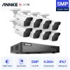 ANNKE 8CH 5MP Security Camera System, 5MP Lite DVR Recorder and 8 x 5MP IP67 Weatherproof Outdoor CCTV Cameras, 100 ft Night Vision with Smart IR & WDR for Home Surveillance, 6 TB Hard Drive view 2