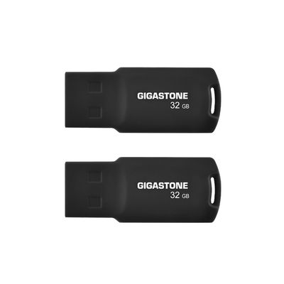 GIGASTONE V70 32GB 2-Pack USB 2.0 Flash Drive Thumb Drive Memory Stick Pen Drive Capless Design Pen Drive