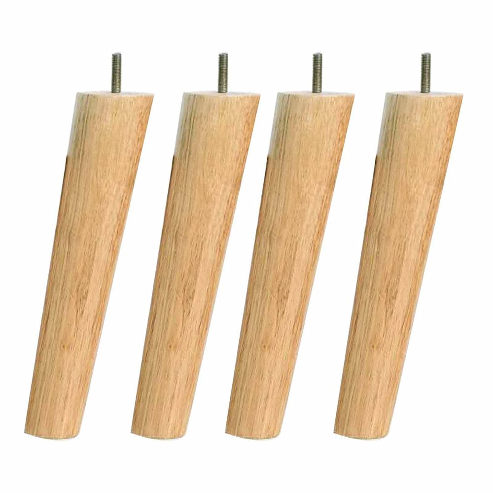 LUOFDCLDDD Furniture Legs4 Pieces Solid Woodniture Legs,Sofa Legs for Wooden Floors,Solid Tapered Table Legs,Easy to Clean and Maintain,With M8 Threaded Rod,Which Are Used for Bench Legs,Cabinets/50C