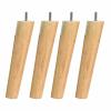 LUOFDCLDDD Furniture Legs4 Pieces Solid Woodniture Legs,Sofa Legs for Wooden Floors,Solid Tapered Table Legs,Easy to Clean and Maintain,With M8 Threaded Rod,Which Are Used for Bench Legs,Cabinets/50C view 1