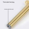 LUOFDCLDDD Furniture LegsFurniture Legs Coffee Table Legs, Stainless Steel round Tapered Modern Sofa Feet, Golden Metal Home Diy Projects, for Cabinet Couch Chair Ottoman, with Screws, Pack of 4/Blac view 3