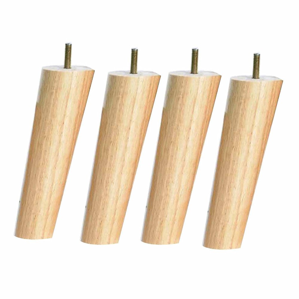LUOFDCLDDD Furniture Legs4 Pieces Solid Woodniture Legs,Sofa Legs for Wooden Floors,Solid Tapered Table Legs,Easy to Clean and Maintain,With M8 Threaded Rod,Which Are Used for Bench Legs,Cabinets/30C