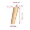 LUOFDCLDDD Furniture Legs4 Pieces Solid Woodniture Legs,Sofa Legs for Wooden Floors,Solid Tapered Table Legs,Easy to Clean and Maintain,With M8 Threaded Rod,Which Are Used for Bench Legs,Cabinets/30C view 2
