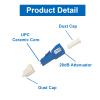 10Pcs LC Fiber Optic attenuator, Fiber Signal Attenuation Converter, LC Inserts Connector Single Mode (LC-UPC, 20dB) view 3