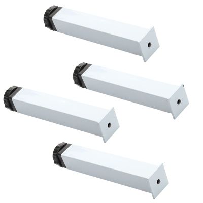 LUOFDCLDDD Furniture Legs4 Pieces of Bed Legs,Adjustableniture Legs,Bed Frame Accessories,Retractable Sofa Legs,Support Column Side Legs,with Screws,for Chair/Desk/Cabinet Legs,White/22Cm/8.66In