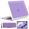 [2022 Upgrade] MacBook Air M1 13 inch Case Thin Carbon Fiber Design Fashionable Slim Protective Cover Compatiable for Apple MacBook Air A2337 A2179 A1932 2021-2018,Purple view 1