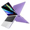 [2022 Upgrade] MacBook Air M1 13 inch Case Thin Carbon Fiber Design Fashionable Slim Protective Cover Compatiable for Apple MacBook Air A2337 A2179 A1932 2021-2018,Purple view 2