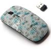 2.4G Wireless Mouse with Cute Pattern Design for All Laptops and Desktops with Nano Receiver - Blue Cells view 1