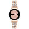 Replacement Bracelet Compatible with Galaxy Watch 4 42mm,KangPlus Bracelet Metal Stainless Steel Strap Adjustable 5.5-8.0 inch Compatible with Galaxy Watch 4 42mm/46mm - Rose Gold+Silver view 2
