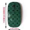 2.4G Wireless Mouse with Cute Pattern Design for All Laptops and Desktops with Nano Receiver - Antique Green Round view 2