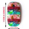 2.4G Wireless Mouse with Cute Pattern Design for All Laptops and Desktops with Nano Receiver - Flowers view 2