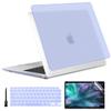 [2022 Upgrade] MacBook Air M1 13 inch Case Thin Carbon Fiber Design Fashionable Slim Protective Cover Compatiable for Apple MacBook Air A2337 A2179 A1932 2021-2018,Blue view 1