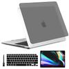 [2022 Upgrade] MacBook Air M1 13 inch Case Thin Carbon Fiber Design Fashionable Slim Protective Cover Compatiable for Apple MacBook Air A2337 A2179 A1932 2021-2018,Dark Grey view 1