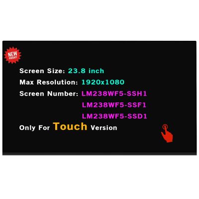 Replacement LCD IPS Touch Screen 23.8" 1080p for HP 24-QB0054IN 24-QB0059IN 24-qb0076in 24-K0034 24-K0215T 24-K0225M 24-K1305ST