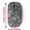 2.4G Wireless Mouse with Cute Pattern Design for All Laptops and Desktops with Nano Receiver - Creative Ethnic Style Square view 2