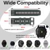 Miimall Compatible for Fenix 7X/6X/5X Bands, 26mm Width Soft Silicone Sport Waterproof Wristband Strap Band for Fenix 7X Solar/Fenix 6X/Fenix 5X Plus 26mm quick-fit band (Olive Green+Black) view 2