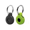 Case for Tile Sticker (2022) 2-Pack. Small Bluetooth Tracker Cover, Protective Holder for Remote Finder and Item Locator, Pets Dog Cat Collar Accessories Black+Green view 1