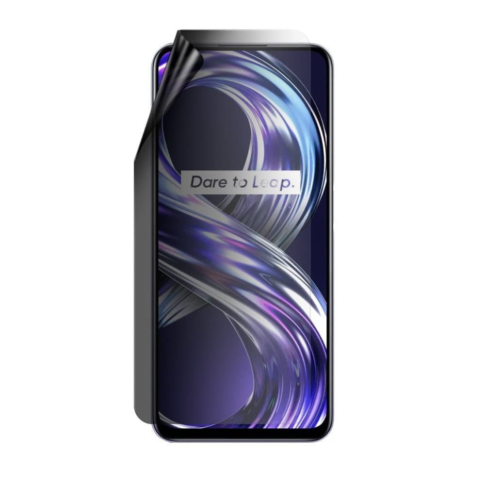 celicious Privacy Lite 2-Way Anti-Glare Anti-Spy Filter Screen Protector Film Compatible with Realme 8i