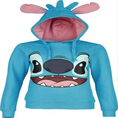cotton division Gamesland Lilo and Stitch Unisex Sweatshirt (L) Blue