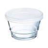ARC Contenitore So-Urban in Vetro, Trasparente con Coperchio in Plastica, Colore Bianco, Impilabile, Cl 37, Glass view 1