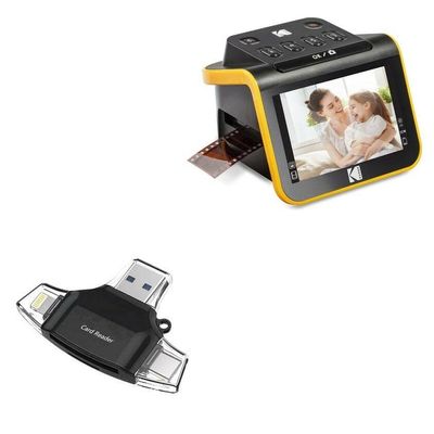 BoxWave Smart Gadget Compatible with Kodak Slide N Scan - AllReader SD Card Reader, microSD Card Reader SD Compact USB - Jet Black