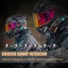 FreedConn Motorcycle Helmet Headset with Camera R1plus Helmet Intercom 1080P WiFi Motorcycle Communication Systems with CVC Noise Cancellation/Music Sharing /IP65 Waterproof(Comes with 64G TF Card) view 3