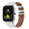 FitTurn Leather WatchBand Compatible with Cubitt CT4/CT2 Pro GPS Smart Watch Replacement Sport Wrist Strap Leather Bracelet with Stainless Metal Buckle for Men Women (White) view 1