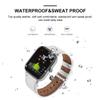 FitTurn Leather WatchBand Compatible with Cubitt CT4/CT2 Pro GPS Smart Watch Replacement Sport Wrist Strap Leather Bracelet with Stainless Metal Buckle for Men Women (White) view 3