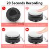 Recordable Talking Button with Keychain, 20s Voice Recording Time Sound Button Answer Buzzers Funny Buttons Record Your Own Words Pack of 2 - White and Black (Battery Included) view 4