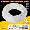 Silicone Rubber Carbon Fiber Heating Cable Heating Wire Special Heating Cable view 3