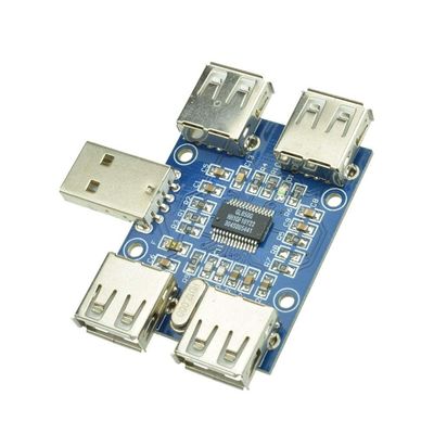 FAUUCHE JF-Xuan DC 5V USB HUB USB2.0 Hub Concentrator 4 Female USB Expansion Board Module DIY Electronic Circuit Boards