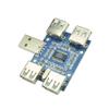 FAUUCHE JF-Xuan DC 5V USB HUB USB2.0 Hub Concentrator 4 Female USB Expansion Board Module DIY Electronic Circuit Boards view 3