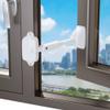 EUDEMON 1 Pack Childproof Window Restrictor for Aluminum, Wooden, Metal Window Frames, Baby Safety Window Lock, Window Safety Locks for Toddlers & Pets, Easy to Install (White) view 1