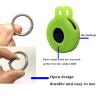 Case for Tile Sticker (2022) 2-Pack. (Glow in Dark)Small Bluetooth Tracker Cover, Protective Holder for Key Remote Finder and Item Locator, Pets Dog Cat Collar Tracker Accessories,Glow Green+Glow Blue view 2