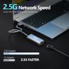 2.5G USB to Ethernet Adapter - USB 3.0 to RJ45 Gigabit LAN Adapter for Xbox 360, Laptop, Computer, Mac, Chromebook, Microsoft Surface view 2