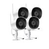 2K WiFi Security Cloud Camera for Outdoor/Indoor, 3MP Wireless IP Camera with Night Vision, Motion Detection, IP66 Waterproof,Cloud Storage, Compatible with Alexa/Google Assistant (4 Pack) view 1