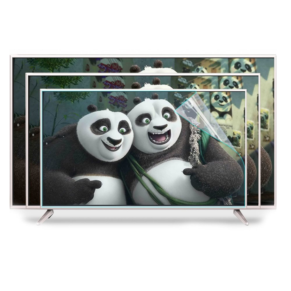 JFGH 32-75 Inch Anti Glare TV Screen Protector, Anti Blue Light Frosted Anti-Radiation and Anti UV Eye Protective Ultra-Clear Film, for LCD, LED, OLED & QLED 4K HDTV / 48in 1056x596mm