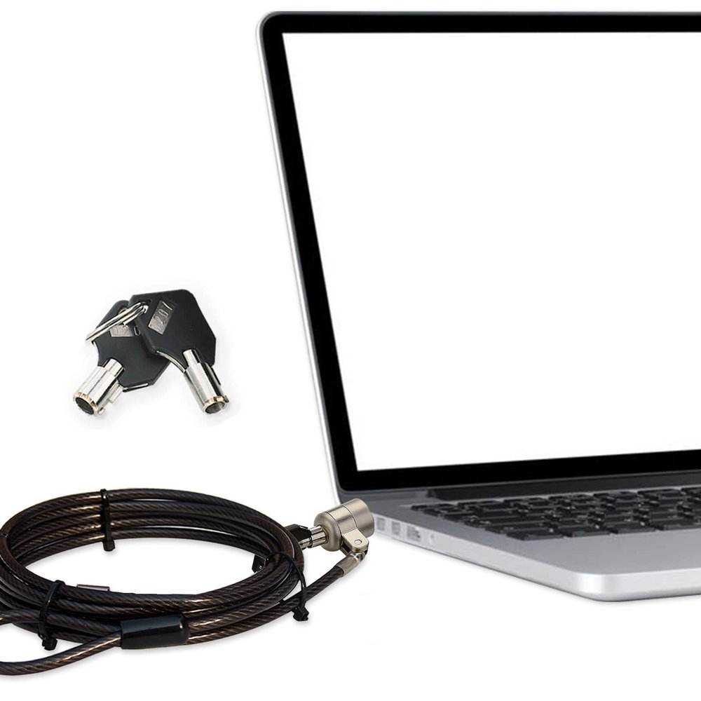 Laptop Cable Lock Hardware Security Cable Lock Anti Theft Combination Lock for iPad Tablet Laptop MacBook and All Other Notebooks and Tablets