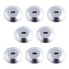 Adhesive Security Plate with Slot for Cables to Lock Down Laptops, Tablets, Monitors and Other Devices (8Pcs Silver) view 1