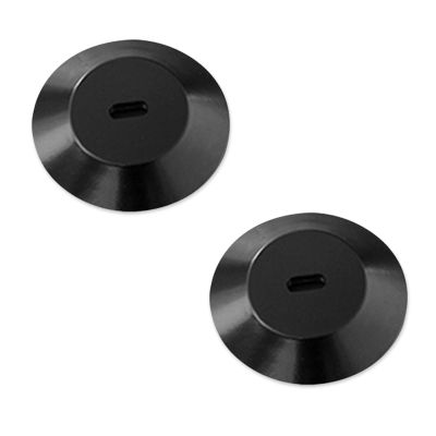 Adhesive Security Plate with Slot for Cables to Lock Down Laptops, Tablets, Monitors and Other Devices (2Pcs Black)