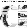 (3 Pack) Miimall Compatible Garmin Fenix 7S/6S/5S Silicone Bands, 20mm Width Soft Silicone Sport Waterproof Replacement Strap Band for Garmin Fenix 7S/7S Solar/7S Sapphire Solar/6S/6S Pro/5S/5S Plus view 3