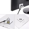 Laptop Cable Lock Hardware Security Cable Lock Anti Theft Combination Lock for iPad Tablet Laptop MacBook and All Other Notebooks and Tablets 8pcs Silver view 2