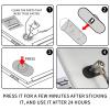 Laptop Cable Lock Hardware Security Cable Lock Anti Theft Combination Lock for iPad Tablet Laptop MacBook and All Other Notebooks and Tablets 4pcs White view 2