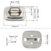 Adhesive Security Plate with Slot for Cables to Lock Down Laptops, Tablets, Monitors and Other Devices 2pcs Unincluded line view 2