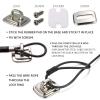 Adhesive Security Plate with Slot for Cables to Lock Down Laptops, Tablets, Monitors and Other Devices 2pcs Unincluded line view 4