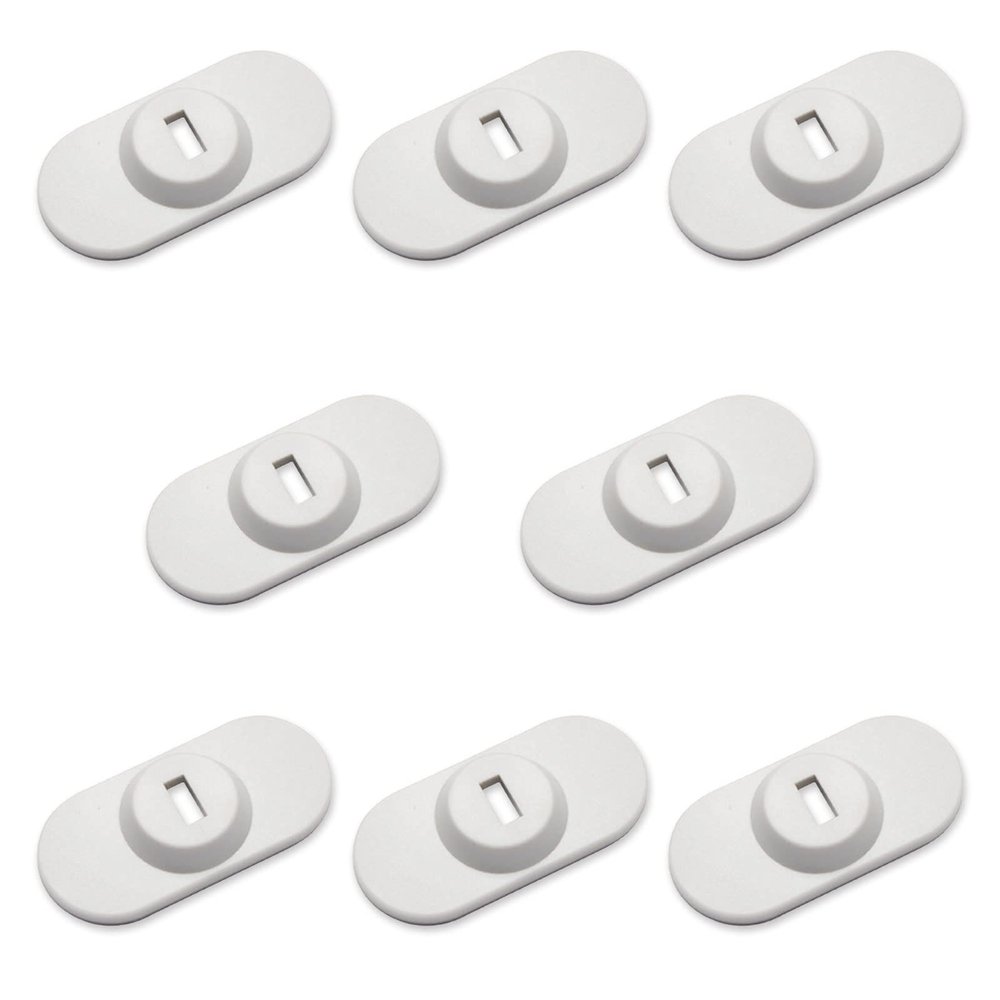 Laptop Cable Lock Hardware Security Cable Lock Anti Theft Combination Lock for iPad Tablet Laptop MacBook and All Other Notebooks and Tablets 8pcs White